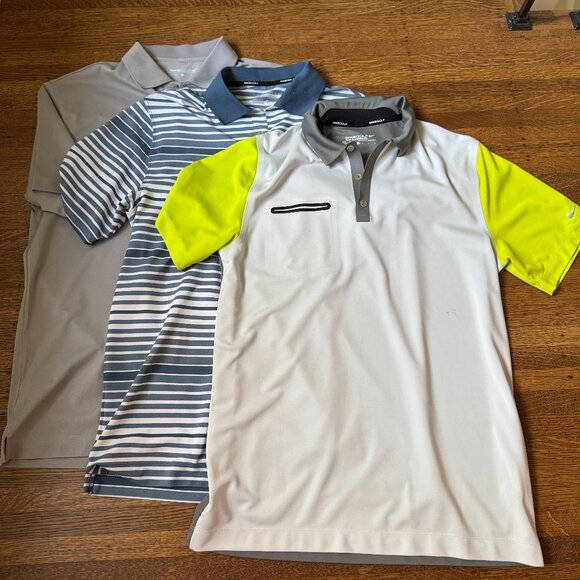 Men's Set of 3 Nike Golf Shirts - Picture 1 of 7